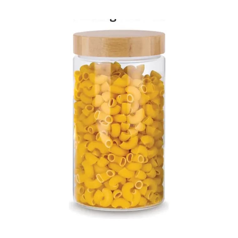 Just Jars Screw Cap Glass Jar with Bamboo Lid 1200 ml