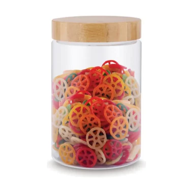 Just Jars Screw Cap Glass Jar with Bamboo Lid 900 ml