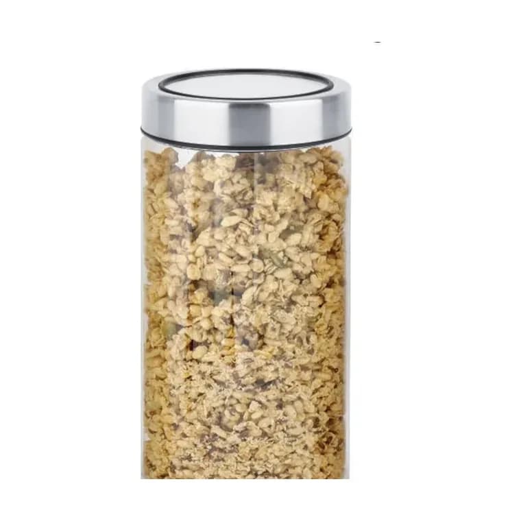 Just Jars Screw Cap Glass Jar with See Through Stainless Steel Lid 1500 ml