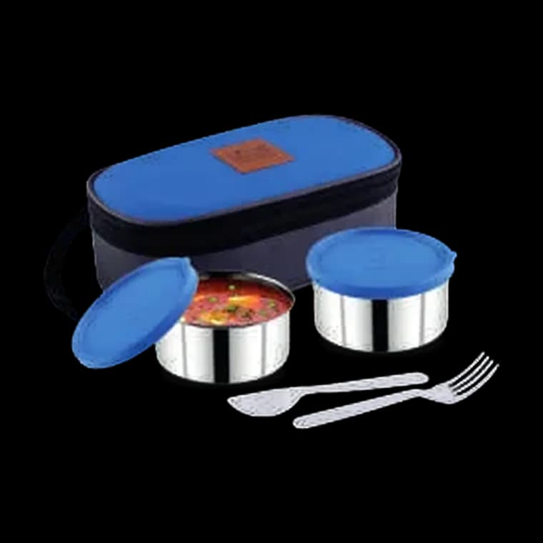 Food Fresh SS Sleek Tiffin with Soft Insulated Bag
