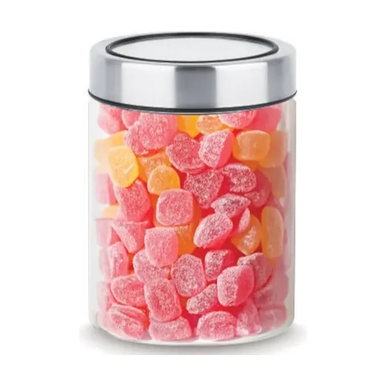 Just Jars Screw Cap Glass Jar with See Through Stainless Steel Lid 700 ml
