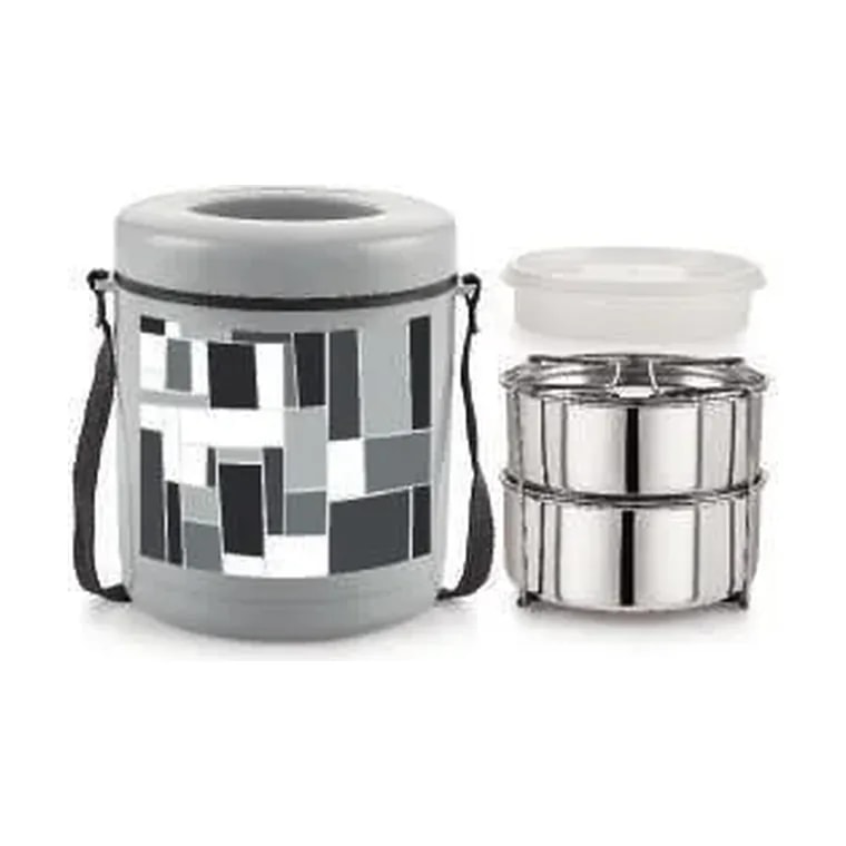 Hot Meal Small Insulated Tiffin 2+1
