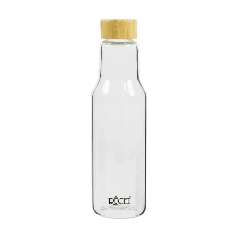 Delta Glass Bottle with Bamboo Lid 750 ml