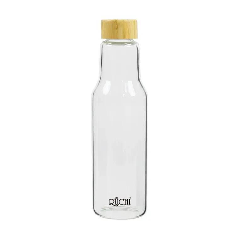 Delta Glass Bottle with Bamboo Lid 750 ml