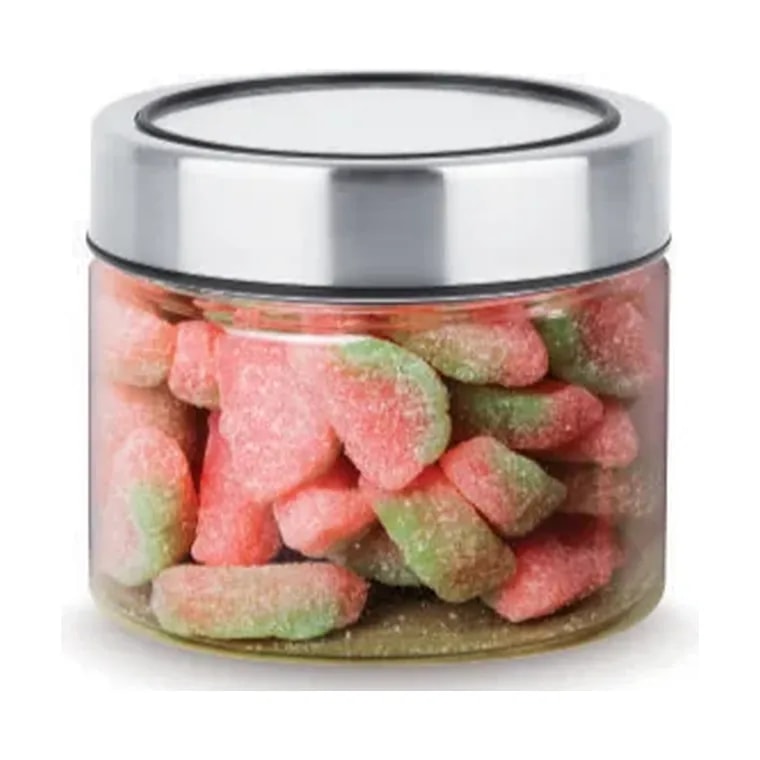 Just Jars Screw Cap Glass Jar with See Through Stainless Steel Lid 250 ml