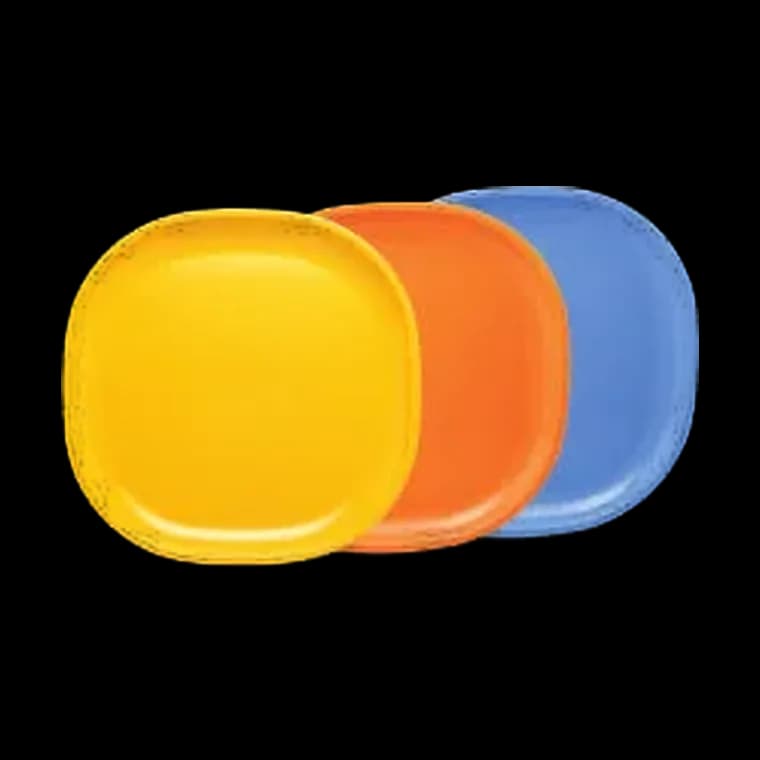 Half Serving Plate - 8" X 8" (3 & 6 Pcs.)