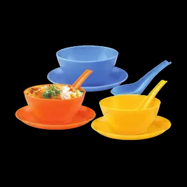18 Pcs. Round Soup Set