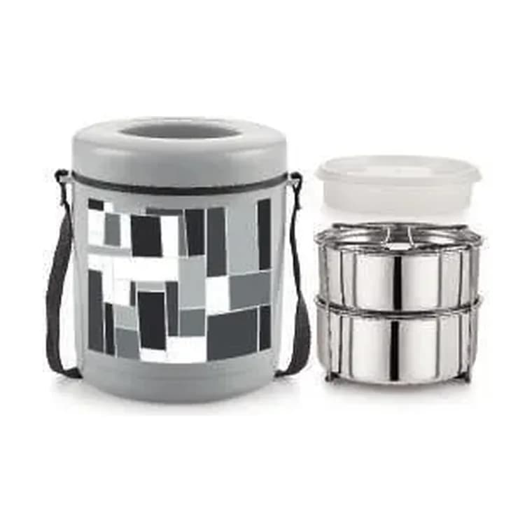 Hot Meal Small Insulated Tiffin 2+1
