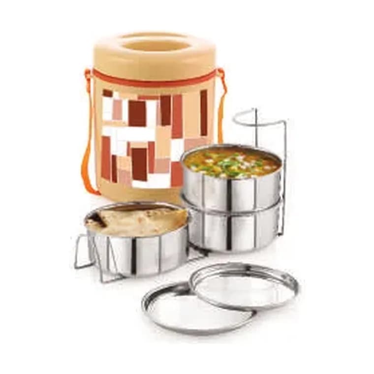Hot Meal Small Insulated Tiffin 3 SS
