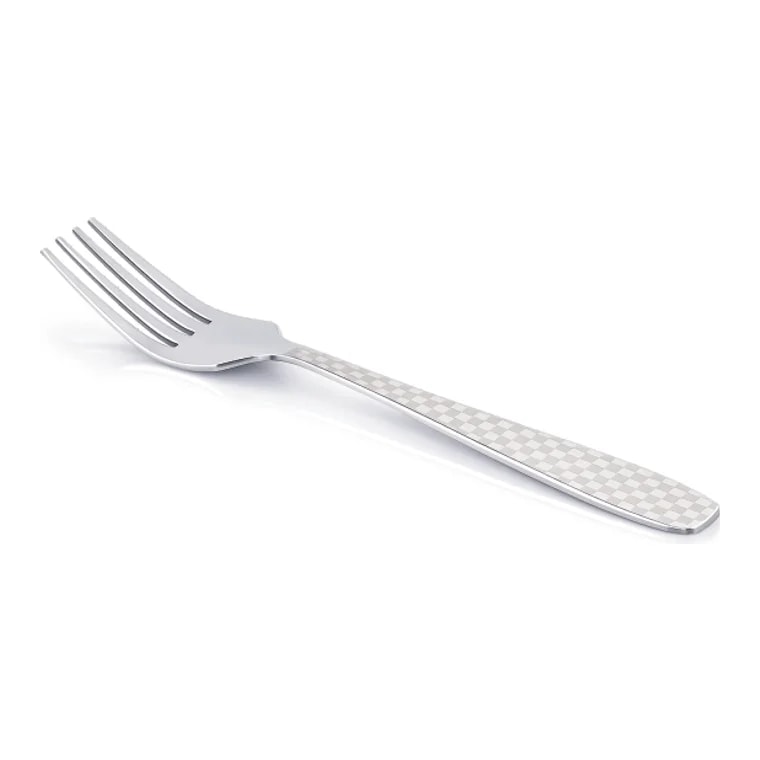 Galaxy Laser stainless steel fork with laser-etched handle