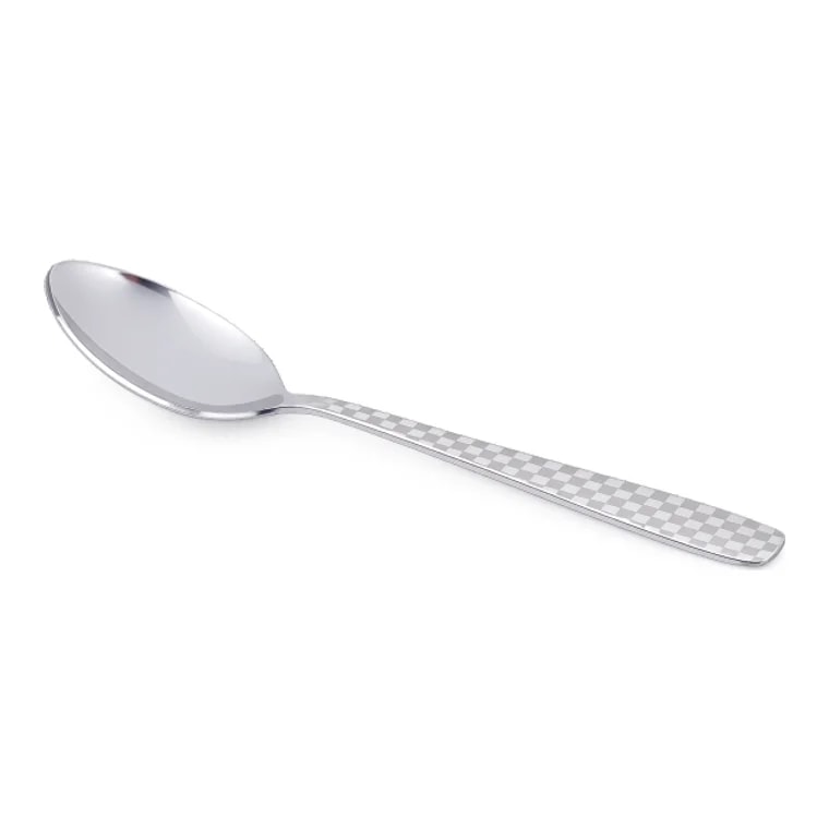 Galaxy Laser stainless steel spoon with laser-etched handle