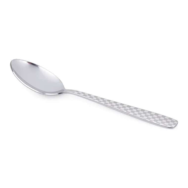Galaxy Laser stainless steel spoon with laser-etched handle